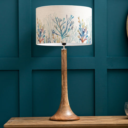 Abstract Brown Lighting - Kinross Tall & Coral Reef Eva  Complete Table Lamp Mango/Cobalt Voyage Maison