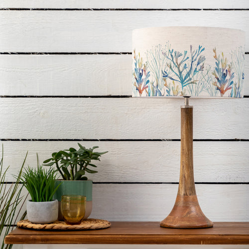 Abstract Brown Lighting - Coral Reef Eva & Kinross Complete Table Lamp Mango/Cobalt Voyage Maison