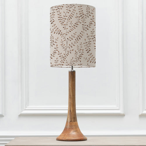 Floral Brown Lighting - Eden Anna & Kinross Complete Table Lamp Mango/Sienna Additions