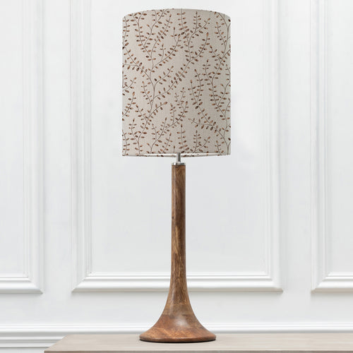 Floral Brown Lighting - Kinross Tall & Eden Anna  Complete Table Lamp Mango/Sienna Additions