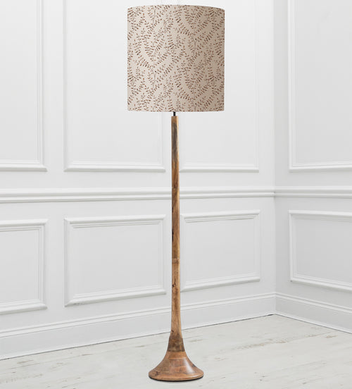 Floral Brown Lighting - Kinross  & Eden Anna  Complete Floor Lamp Mango/Sienna Additions