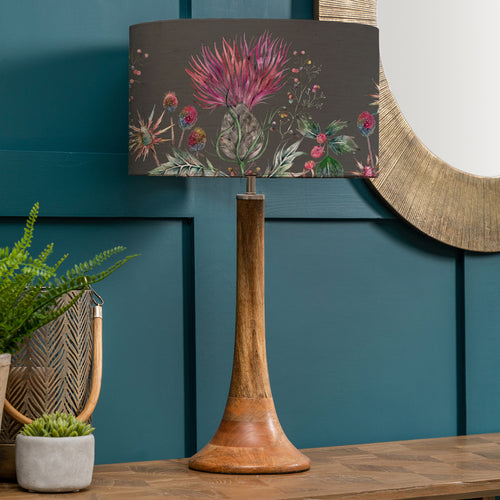 Floral Brown Lighting - Kinross  & Elysium Eva  Complete Table Lamp Mango/Onyx Voyage Maison