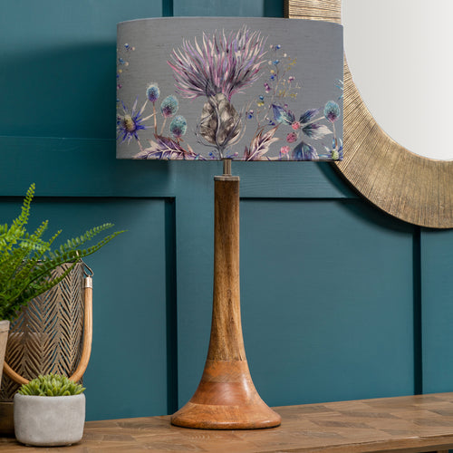 Floral Brown Lighting - Elysium Eva & Kinross Complete Table Lamp Mango/Sapphire Voyage Maison