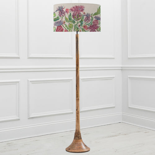 Floral Brown Lighting - Fairytale Bristles Eva & Kinross Complete Floor Lamp Mango/Damson Voyage Maison