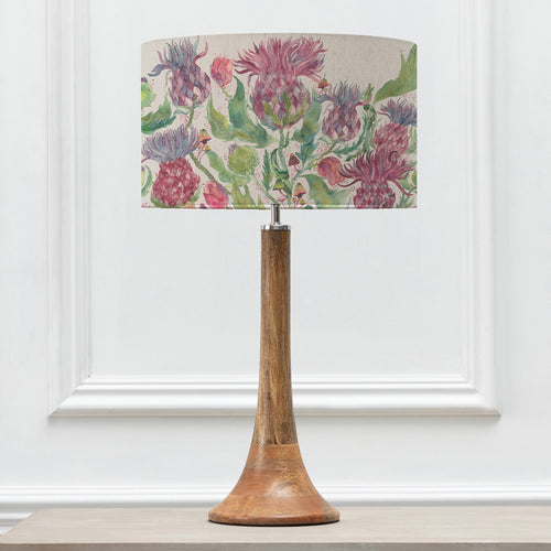 Floral Brown Lighting - Fairytale Bristles Eva & Kinross Complete Table Lamp Mango/Damson Voyage Maison