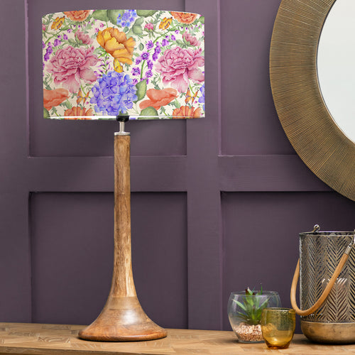 Floral Multi Lighting - Kinross & Idalia Complete Table Lamp Fuschia Voyage Maison