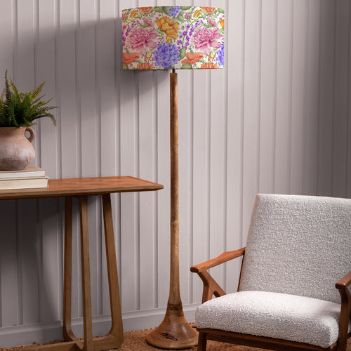 Floral Multi Lighting - Kinross & Idalia Complete Floor Lamp Fuschia Voyage Maison