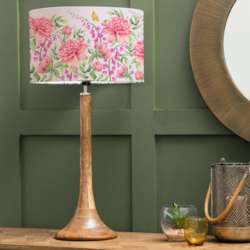 Floral Pink Lighting - Kinross & Junelle Complete Table Lamp Heather Voyage Maison