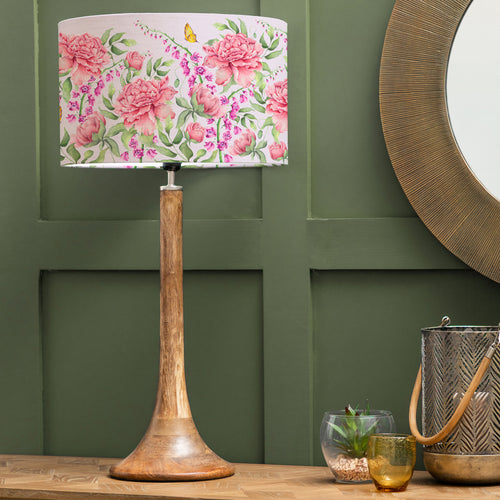 Floral Pink Lighting - Junelle Eva & Kinross Complete Table Lamp Heather Voyage Maison