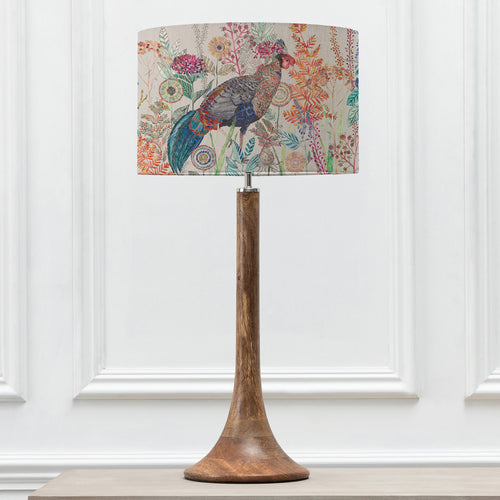 Animal Brown Lighting - Kinross Tall & Lady Amherst Eva  Complete Table Lamp Mango/Linen Voyage Maison