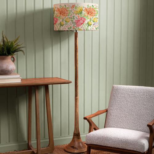 Floral Orange Lighting - Kinross & Maisie Complete Floor Lamp Sand Voyage Maison