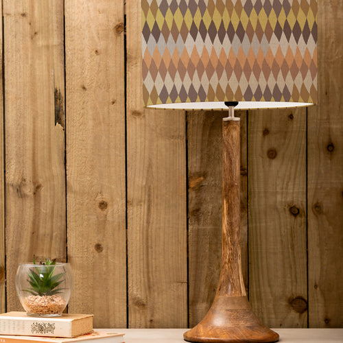 Abstract Brown Lighting - Kinross  & Mesa Eva  Complete Table Lamp Mango/Sepia Voyage Maison