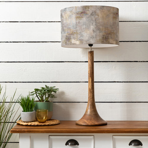 Abstract Brown Lighting - Kinross Tall & Monet Eva  Complete Table Lamp Mango/Ironstone Voyage Maison