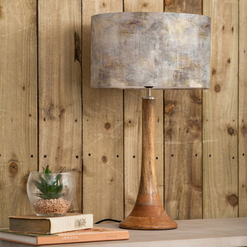 Abstract Brown Lighting - Monet Eva & Kinross Complete Table Lamp Mango/Ironstone Voyage Maison