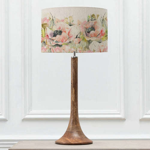 Floral Brown Lighting - Kinross  & Papavera Eva  Complete Table Lamp Mango/Sweetpea Voyage Maison
