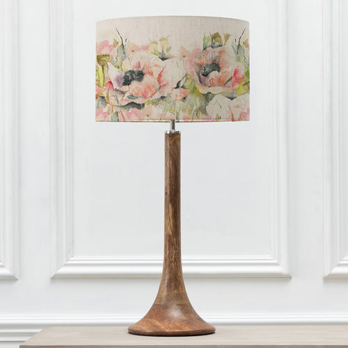 Floral Brown Lighting - Papavera Eva & Kinross Complete Table Lamp Mango/Sweetpea Voyage Maison