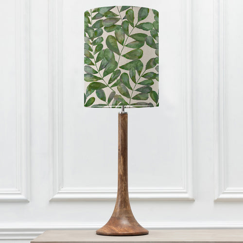 Floral Brown Lighting - Kinross Tall & Rowan Anna  Complete Table Lamp Mango/Apple Additions