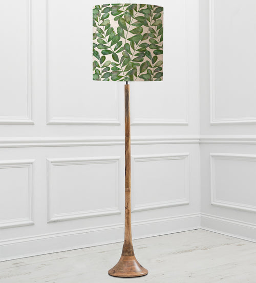 Floral Brown Lighting - Kinross  & Rowan Anna  Complete Floor Lamp Mango/Apple Additions