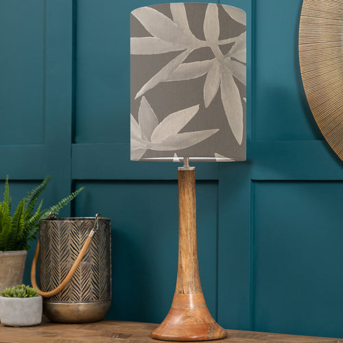 Floral Brown Lighting - Kinross Small & Silverwood Anna  Complete Table Lamp Mango/Frost Additions