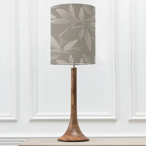 Floral Brown Lighting - Kinross Tall & Silverwood Anna  Complete Table Lamp Mango/Snow Additions
