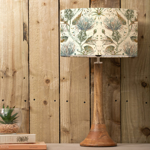 Floral Brown Lighting - Varys Eva & Kinross Complete Table Lamp Mango/Auburn Linen Voyage Maison