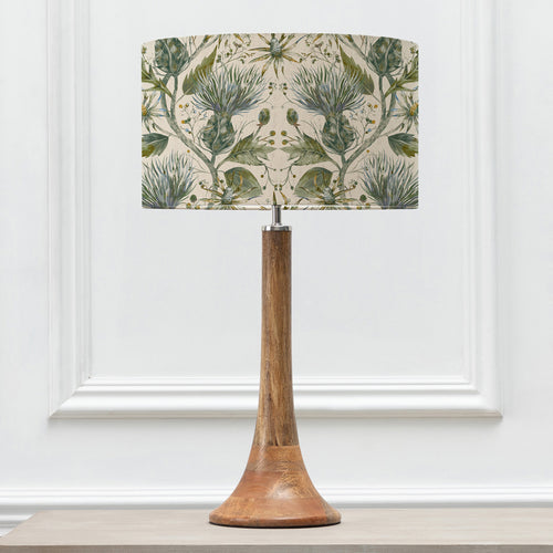 Floral Brown Lighting - Varys Eva & Kinross Complete Table Lamp Mango/Lichen Linen Voyage Maison