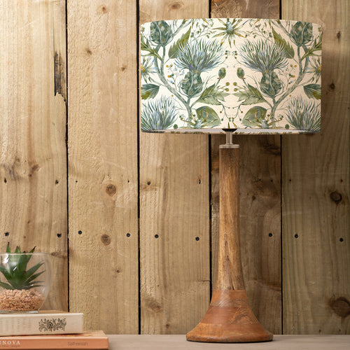 Floral Brown Lighting - Varys Eva & Kinross Complete Table Lamp Mango/Lichen Linen Voyage Maison