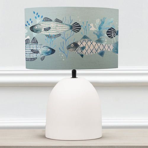 Animal White Lighting - Larissa  & Barbeau Eva  Complete Table Lamp Ecru/Seafoam Voyage Maison