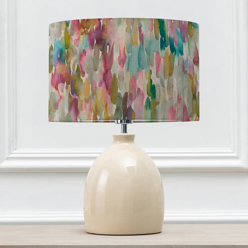 Abstract Cream Lighting - Azima Eva & Leura Complete Table Lamp Cream/Lotus Voyage Maison