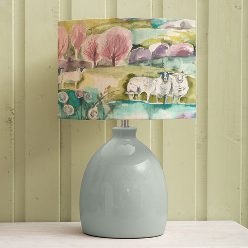 Animal Blue Lighting - Buttermere Eva & Leura Complete Table Lamp Duck/Linen Voyage Maison