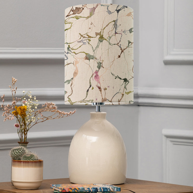 Abstract Cream Lighting - Carrara Anna & Leura Complete Table Lamp Cream/Meadow Additions