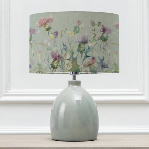 Floral Blue Lighting - Leura  & Cirsium Eva  Complete Table Lamp Duck/Damson Voyage Maison