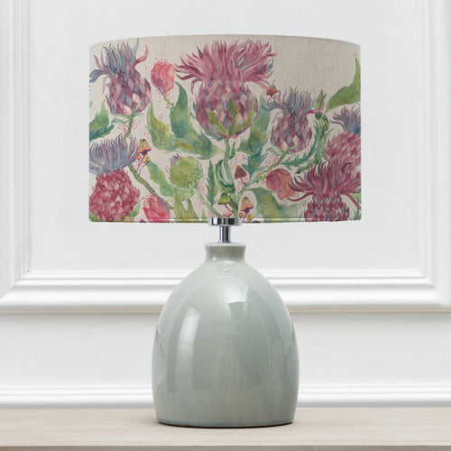 Floral Blue Lighting - Leura  & Fairytale Bristle Eva  Complete Table Lamp Duck/Damson Voyage Maison