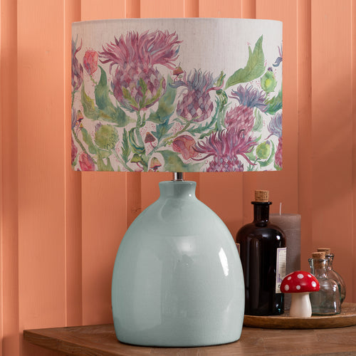 Floral Blue Lighting - Fairytale Bristles Eva & Leura Complete Table Lamp Duck/Damson Voyage Maison