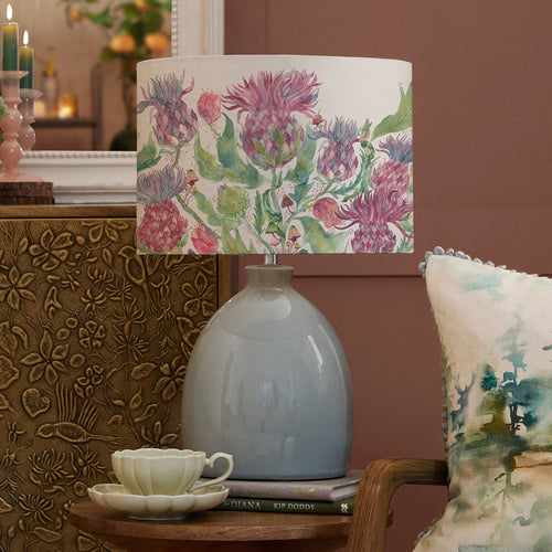 Floral Blue Lighting - Fairytale Bristles Eva & Leura Complete Table Lamp Duck/Damson Voyage Maison