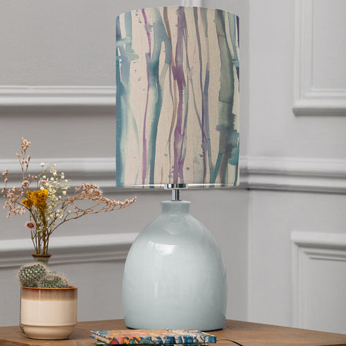 Abstract Blue Lighting - Leura  & Falls Anna  Complete Table Lamp Duck/Indigo Additions