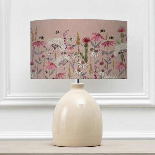 Floral Cream Lighting - Leura  & Hermione Eva  Complete Table Lamp Cream/Blush Voyage Maison