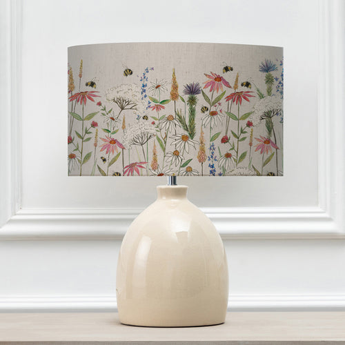Floral Cream Lighting - Leura  & Hermione Eva  Complete Table Lamp Cream/Linen Voyage Maison