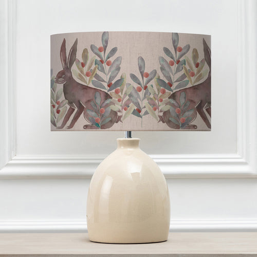 Animal Cream Lighting - Kensuri Eva & Leura Complete Table Lamp Cream/Mulberry Voyage Maison