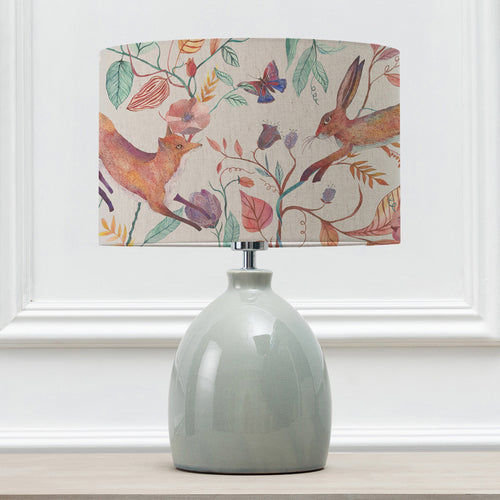 Animal Blue Lighting - Leura  & Leaping Into The Fauna Eva  Complete Table Lamp Duck/Linen Voyage Maison