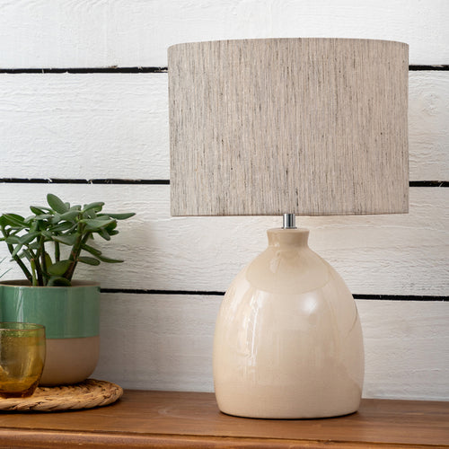 Voyage Maison Leura & Otaru Eva Complete Table Lamp in Cream/Bamboo