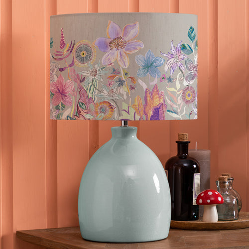 Floral Blue Lighting - Leura  & Primrose Eva  Complete Table Lamp Duck/Haze Voyage Maison