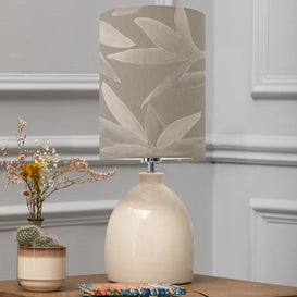 Voyage Maison Leura & Silverwood Anna Complete Table Lamp in Cream/Snow