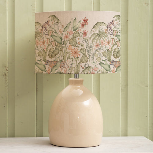 Jungle Green Lighting - Topical Utopia Eva & Leura Complete Table Lamp Cream/Lotus Voyage Maison