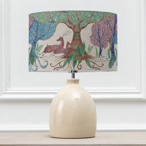 Animal Cream Lighting - Willow Woods Eva & Leura Complete Table Lamp Cream/Linen Voyage Maison