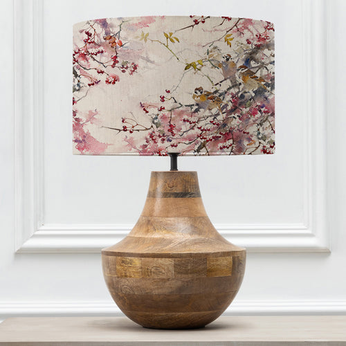 Floral Brown Lighting - Leven  & Brushwood Eva  Complete Table Lamp Mango/Blossom Darren Woodhead