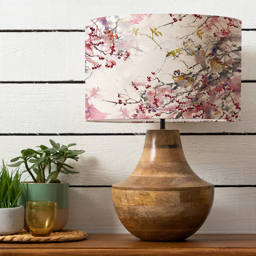 Floral Brown Lighting - Leven  & Brushwood Eva  Complete Table Lamp Mango/Blossom Darren Woodhead