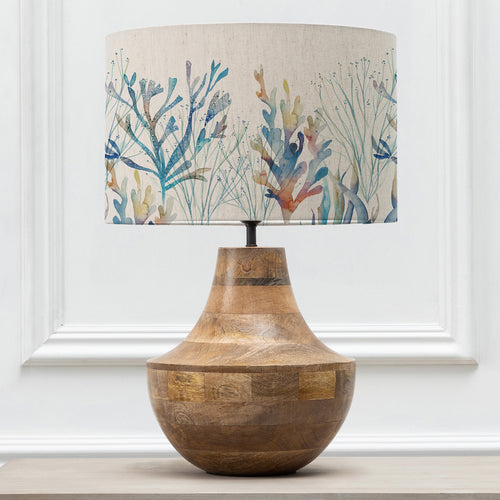 Abstract Brown Lighting - Leven  & Coral Reef Eva  Complete Table Lamp Mango/Kelpie Voyage Maison