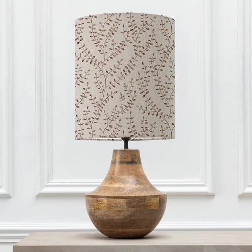 Floral Brown Lighting - Leven  & Eden Anna  Complete Table Lamp Mango/Sienna Additions