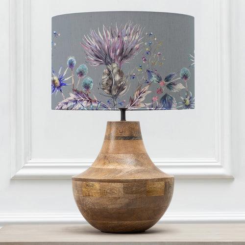 Floral Brown Lighting - Elysium Eva & Leven Complete Table Lamp Mango/Sapphire Voyage Maison